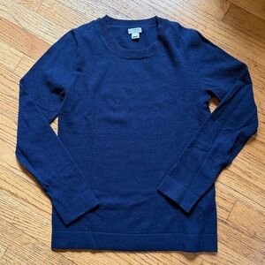 J. Crew Women’s Deep Blue Crewneck Sweater